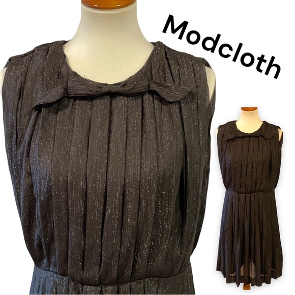 ModCloth Pleated Cocktail Dress - Picture 1 of 6